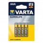 VARTA BATERIE LONGLIFE BATERII ALCALINE MINI STYLUS PCS. 4