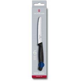 VICTORINOX ta cuțit ondulatVOLA MANICO BLUE buc. 6