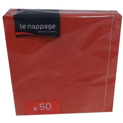 LE NAPPAGE TOVAGLIOLI 33x33 2 VELI 50 BUCĂȚI PARTY RED COLOR