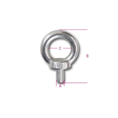 Robur Eyebolts din oțel inoxidabil masculin AISI 316 M6