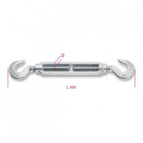 Robur Tenditori a due ganci zincati (3/8) Z M10