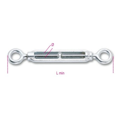 Robur galvanizat tensiuninte cu doi ochi (9/16) Z M14