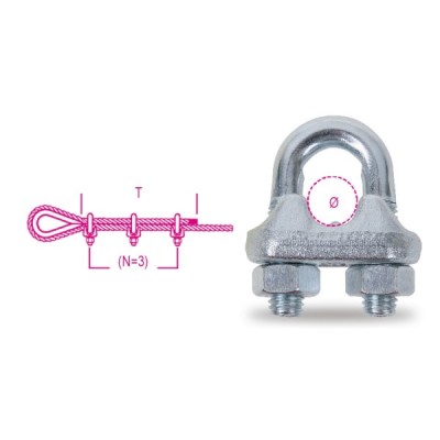 Robur Clemă din oțel galvanizat (3/16) mm. 5