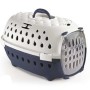 TRASPORTINO PER CANI TRAVEL CHIC BIANCO BLU NAVE cm.