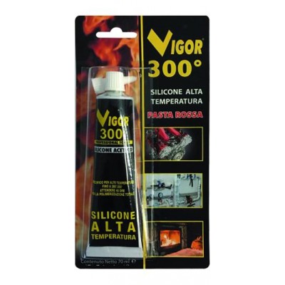 VIGOR SILICON DE ÎNALTĂ TEMPERATURĂ PASTĂ ROȘIE TUB ML. 70