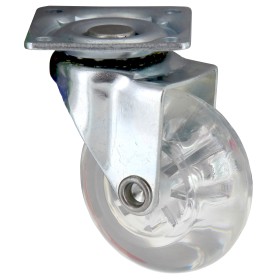 ROATA DE MOBILIER TRANSPARENTA D. 50 CU PIASTRA