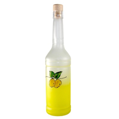 BOTTIGLIA IN VETRO ROSITA SATINATA GIALLO CON LIMONCINO CON