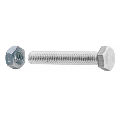 ȘURUBURI METALICE DIN OȚEL GALVANIZAT CAP ESAGONALE 8x30 CU