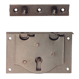 SERRATURA PER CASSA CARTELLA IN ACCIAIO LUCIDO MM.50