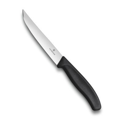 VICTORINOX CUTIT FRIPTURA VARF NETED MANICO NEGRU ERGONOMIC