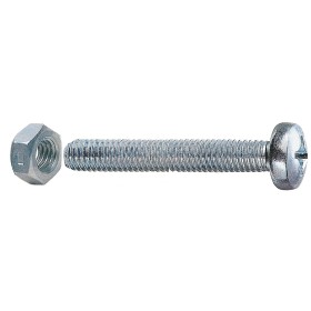 ȘURUBURI METALICE DIN OȚEL GALVANIZAT CAP CILINDRIC 4x16 CU