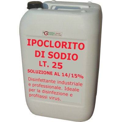 IPOCLORITO DI SODIO SOLUZIONE 14/15% USO INDUSTRIALE E