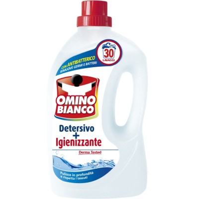 OMINO BIANCO lichid LAVATRICE 30 LAVAGGI IGIENIZARE 1500 ML