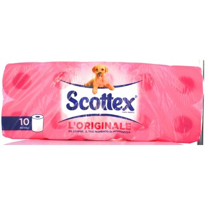 SCOTTEX CARTA IGIENICA L'ORIGINALE 10 ROTOLI 2 VELI