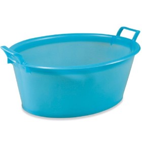 BAGNO OVALE AZZURRO CM. 50 LT. 18