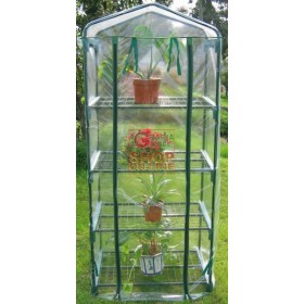 BLINKY PVC CU EFECT DE SERĂ CASA 4 RIPIANI CM. 69X49X157H BLINKY PVC CU EFECT DE SERĂ CASA 4 RIPIANI CM. 69X49X157H