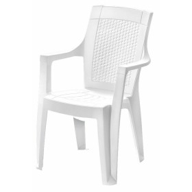 DIMIPLAST POLTRONA IN RESINA RHATTAN MADDALENA BIANCA