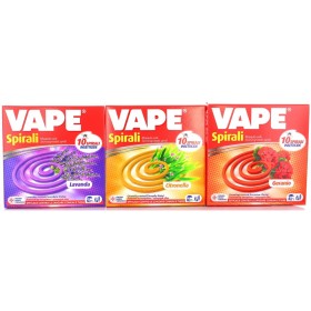 VAPE INSETTICIDA SPIRALI PROFUMATE ASSORTITE 10 PZ VAPE INSETTICIDA SPIRALI PROFUMATE ASSORTITE 10 PZ