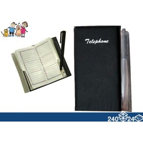 AGENDA RUBRICA CON PENNA TASCABILE cm. 8x9 AGENDA RUBRICA CON PENNA TASCABILE cm. 8x9