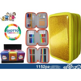 GIOTTO CAZUL 3ZIP GLITTER 48/12 GIOTTO CAZUL 3ZIP GLITTER 48/12