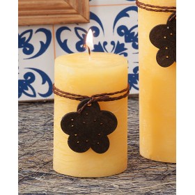 Lumânare parfumată Diam. mm. 5x7,5h. CULORI ASORTATE