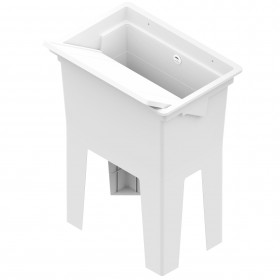 LAVATOIO IN RESINA CON MONOBLOCCO CM. 59x41