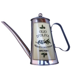 ULEI OVAL DIN OTEL INOXIDABIL CU ULEI DE MASLINE INSCRIPTION PRODOTTO DELL'ITALIA 100% ML PUR. 500 ULEI OVAL DIN OTEL INOXIDABIL CU ULEI DE MASLINE INSCRIPTION