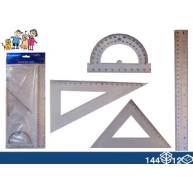 LINIE TRANSPARENTĂ + SQUADR + GONIO 4PCS LINIE TRANSPARENTĂ + SQUADR + GONIO 4PCS