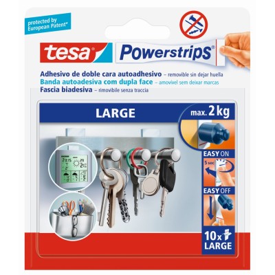 TESA POWERSTRIPS BENZI PUTERNIC BIADESIVA PZ. 10