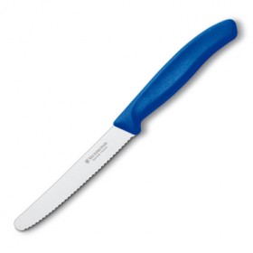 VICTORINOX COLTELLO DA TAVOLA ONDULATO MANICO BLU 6.7832