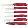 VICTORINOX SET COLTELLI SPELUCCHINI SWISS CLASSIC MANICO ROSSO