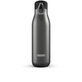 ZOKU Stainless Steel Bottle L Grande Bottiglia termica di colore Grigio Scuro ml. 750 ZOKU Stainless Steel Bottle L Grande Bottiglia termica di