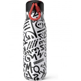 ZOKU Stainless Steel Bottle M Media Bottiglia termica di colore modern calligraphy ml. 500 ZOKU Stainless Steel Bottle M Media Bottiglia termica di colore