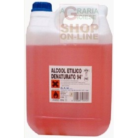 ALCOOL ETILIC DENATURALA 94 GRADI LT. 5 ALCOOL ETILIC DENATURALA 94 GRADI LT. 5
