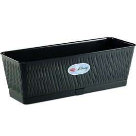 Balcon Liberty pentru flori și plante grafit cm. 50x18x16h.
