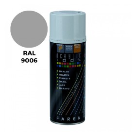 BOMBOLETTA SPRAY ACRILICO RAL 9006 ALLUMUNIO RUOTE ML. 400