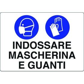 SEMNAL SEMNAL SEMNAL PLASTIC MASCHERINA SI MANUSI 200x300 mm.