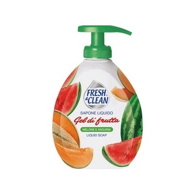 FRESH & CLEAN SAPONE LIQUIDO MANI GEL FRUTTA MELOGRANO E LIME