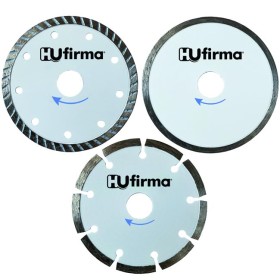 HU-FIRMA SET 3 PEZZI DISCHI DIAMANTATI HOBBY WHITE DIA. MM. 115