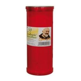LUMINO CON CERA VOTIVO T50 ROSSO SAN PIO (CONF. PZ. 30)
