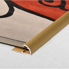 PROFILO SCATTO ALLUMINIO ORO PER MOQUETTE ALTA CM. 200