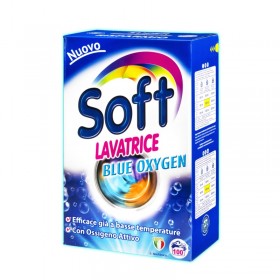 detergent SOFT rufe LAVATRICE PULBERE OXIGEN ALBASTRU FUSTONE