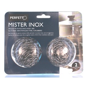 SPUGNA ACCIAIO PERFETTO INOX 2 PZ.0279F SPUGNA ACCIAIO PERFETTO INOX 2 PZ.0279F