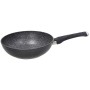 TOGNANA PADELLA WOK IN ALLUMINIO CON MANICO SPHERA CM. 28