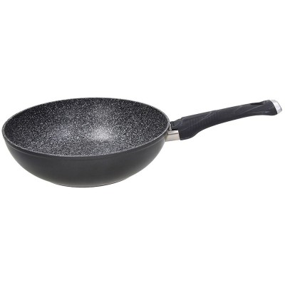 TOGNANA PADELLA WOK DIN ALUMINIU CU MANICO SPHERA CM. 28