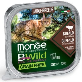 Monge Natural Super Premium Bwild Grain Free Bufalo con ortaggi GR. 100 Monge Natural Super Premium Bwild Grain Free Bufalo con ortaggi