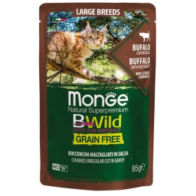 Monge Natural Super Premium Bwild cereale gratuit Buffalo Formula cu legume gr. 85 Monge Natural Super Premium Bwild cereale gratuit Buffalo