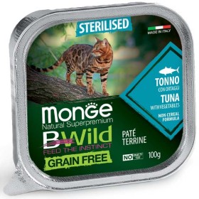 Monge Natural Super Premium Bwild cereale gratuit Adult Cat ton cu legume GR. 100 Monge Natural Super Premium Bwild cereale gratuit Adult Cat ton