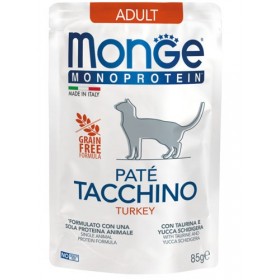 Monge naturale Superpremium Monoprotein Adult Cat Turcia GR. 85 Monge naturale Superpremium Monoprotein Adult Cat Turcia GR. 85