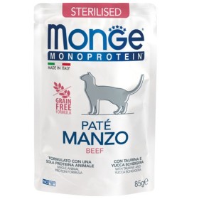 Monge naturale Superpremium Monoproteina Pisica sterilizate carne de vită GR. 85 Monge naturale Superpremium Monoproteina Pisica sterilizate
